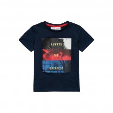 9KTEE 3T: Navy The Greatest Crew T-Shirt (8-14 Years)